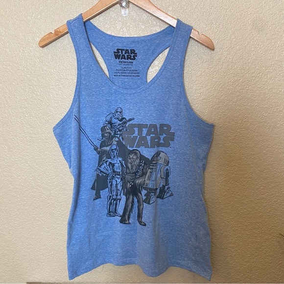 Star Wars Tops - Star Wars women’s racer back tank top extra large 15-17 juniors Darth Vader r2d2